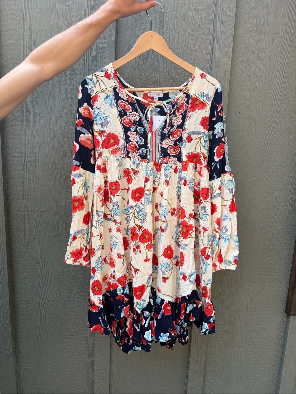 Patrons of Peace Cream Floral Dress